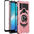 thumbnail image 1 of Compatible for AT&T Maestro 3 Case w/Tempered Glass Screen Protector [Military Grade] Ring Car Mount Kickstand Shockproof Hard Phone Case - Rose Gold, 1 of 7