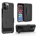 thumbnail image 1 of Compatible for Apple iPhone 13 Pro Max Case with Tempered Glass Screen Protector Belt Clip Holster Protection Phone Cover [Black], 1 of 6