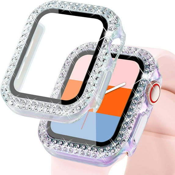 Compatible for Bling Apple Watch Protective Case with Built-in Screen Protector for Apple Watch 42mm iWatch Series 3 2 1 (42mm, Elf)
