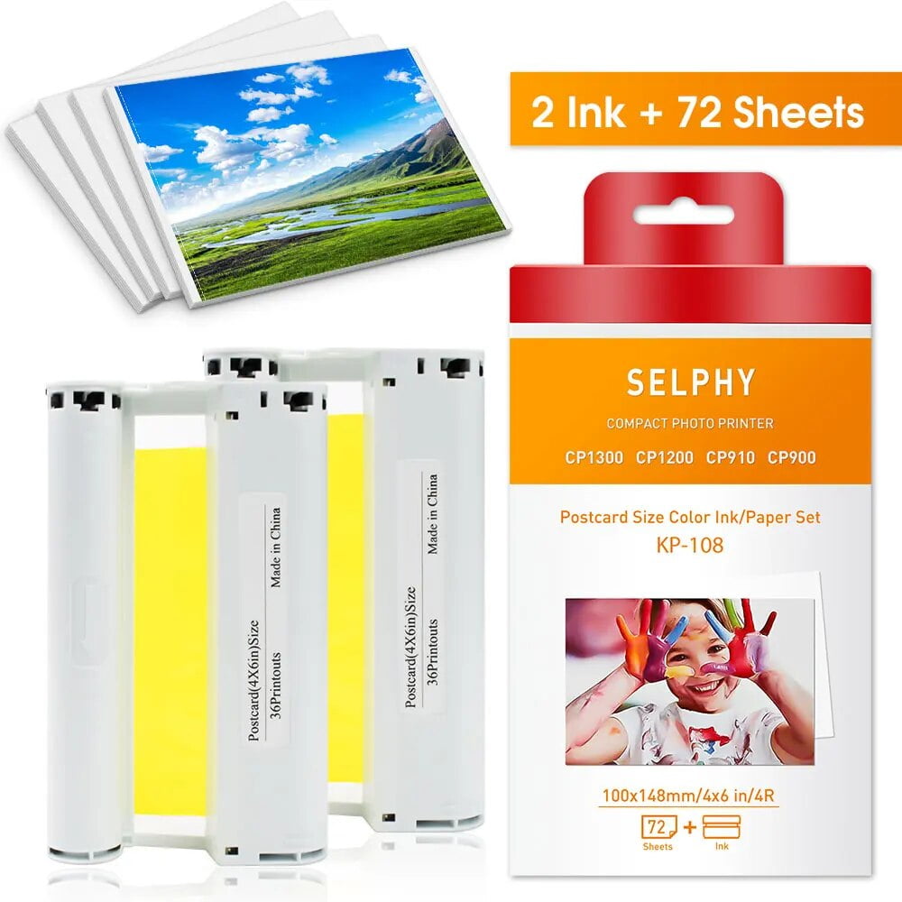 2x Canon CP820 Selphy Printer 2x RP-108 Papir In Kartuše - Foto 4