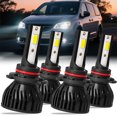 thumbnail image 1 of Compatible for Chrysler Voyager (With Projector) 2020-2020 LED Headlight bulbs Combo 6000K White, 1 of 10