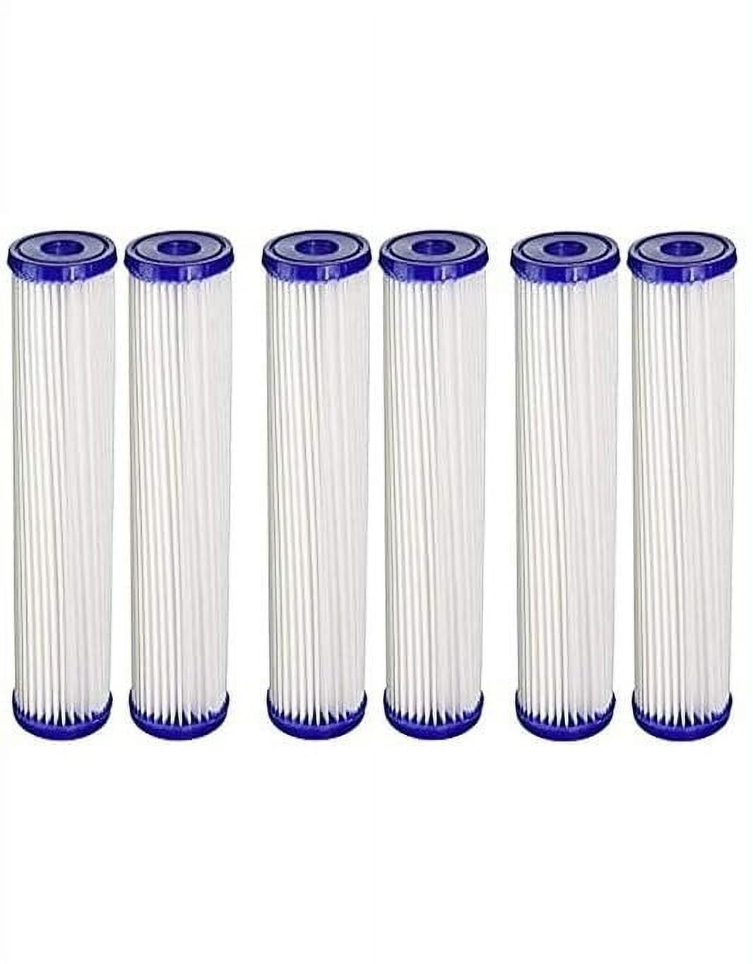 Compatible for HDX HDX2PF4 Compatible Pleated Household Water Filters 6 pack: Reduces Sediment