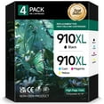thumbnail image 1 of 910 Ink Cartridge Compatible for 910 910XL Ink Cartridges (Cyan Magenta Yellow Black), 4 Pack, 1 of 9