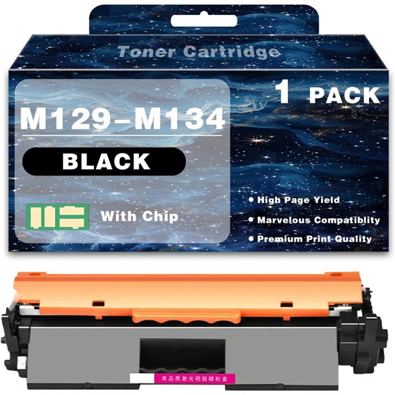 Compatible for HP M129-M134 High Yield Toner Cartridge Replacement with Chip for HP Laserjet Pro M132a 132fw 132nw 132fn Printer Ink Clear Printing