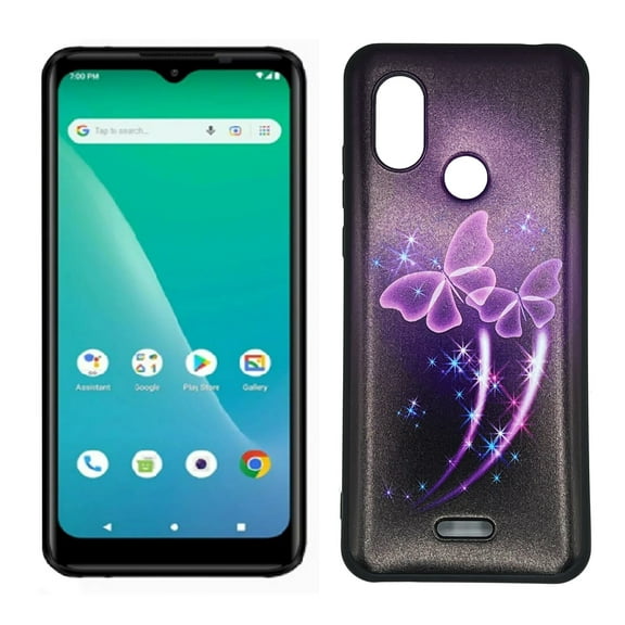 Compatible for Hot Pepper Chilaca HPP-L60A TPU 1-Piece Cover Cell Phone Case - Purple Butterfly