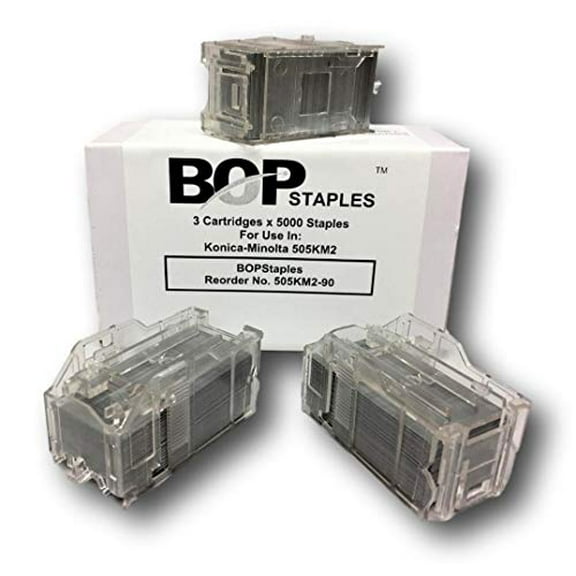 Compatible for Konica-Minolta 505KM2 Staples, Staple Cartridge Refills (3 Cartridges X 5000)$$Office