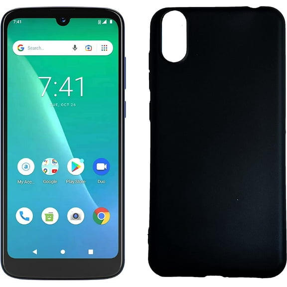 Compatible for Moxee M2160 / KonnectONE MH-T6000 TPU 1-Piece Cover Cell Phone Case - Black