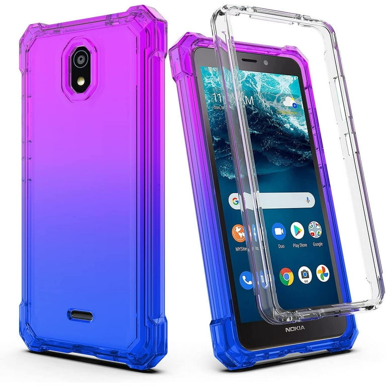 Compatible for Nokia C100 Case with Temper Glass Screen Protector