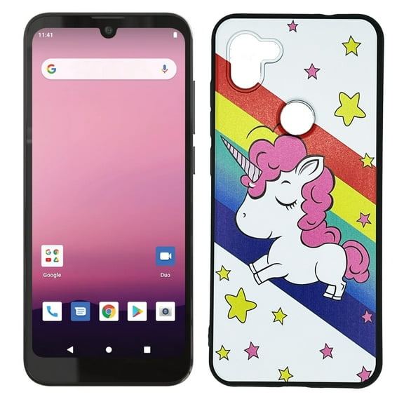 Compatible for Orbic Q10 4G LTE RC609LTM TPU 1-Piece Cover Cell Phone Case - Unicorn