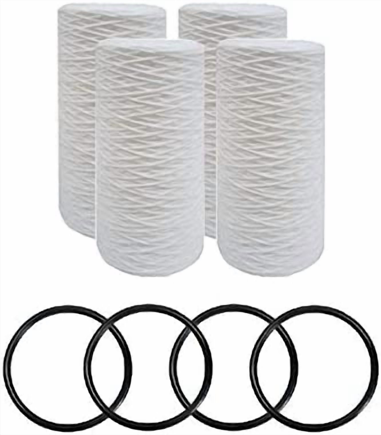 Compatible for Pelican PC40 Water Replacement 10" x 4.5" Sediment Filter & O-Ring - Pack of 4 by IPW Industries Inc.