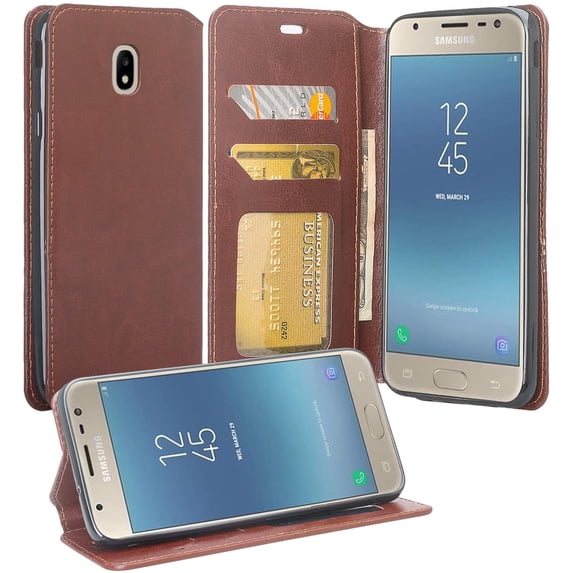 Compatible for SCHOK Volt SV55 SV55216 Case Wallet Pouch Phone Case Cover Kickstand for Girls Women - Brown