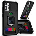 thumbnail image 1 of Compatible for Samsung Galaxy A53 5G Case Credit Card Insert Rugged ShockProof Drop Protection Phone Case with Magnetic Mount Plate Kickstand [Black], 1 of 3