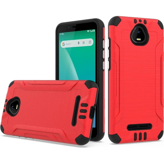 For Schok Volt SV55 SV55216 Lining Hybrid Phone Cover Case - Red