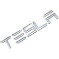thumbnail image 1 of Compatible for Tesla Model 3/S/X Series 3D Raised Tailgate Insert Letters Rear Emblems, ABS Inserts with 3M Adhesive Backing (Silver), 1 of 6