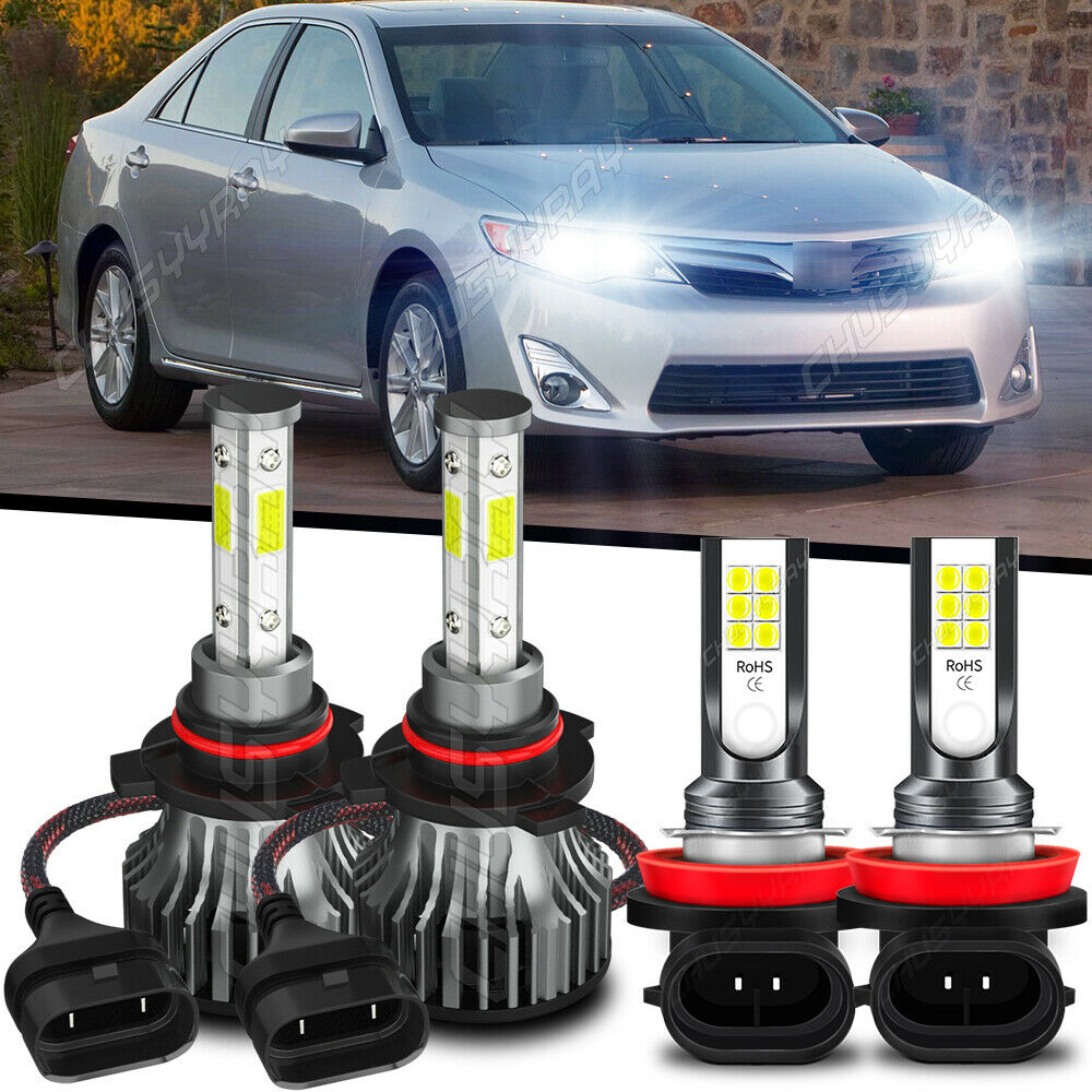 Compatible for Toyota Camry 20072014 4X H11 9005 LED Headlight Fog