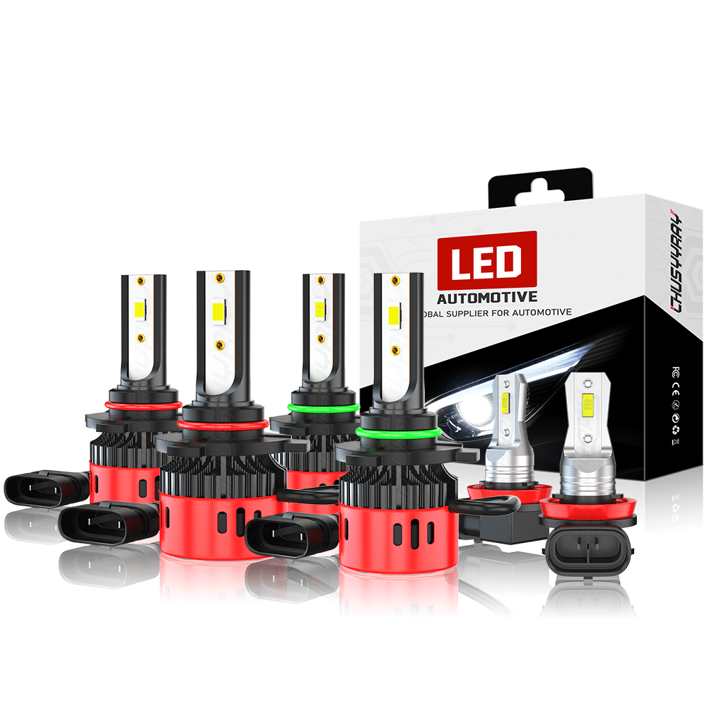 Compatible for Toyota Corolla 2009 2010 2011 2012 2013 LED Headlight High Low + Fog Light Bulb Kit