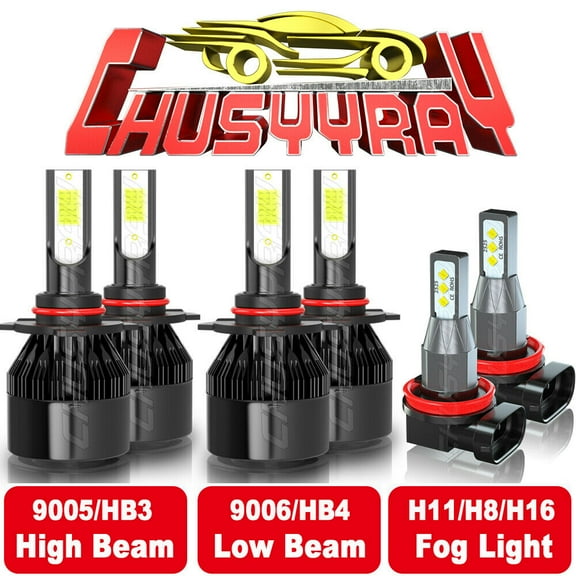 Compatible for Toyota Corolla 2009-2014 2015 2016 LED Headlight High Low Fog Lights Bulbs