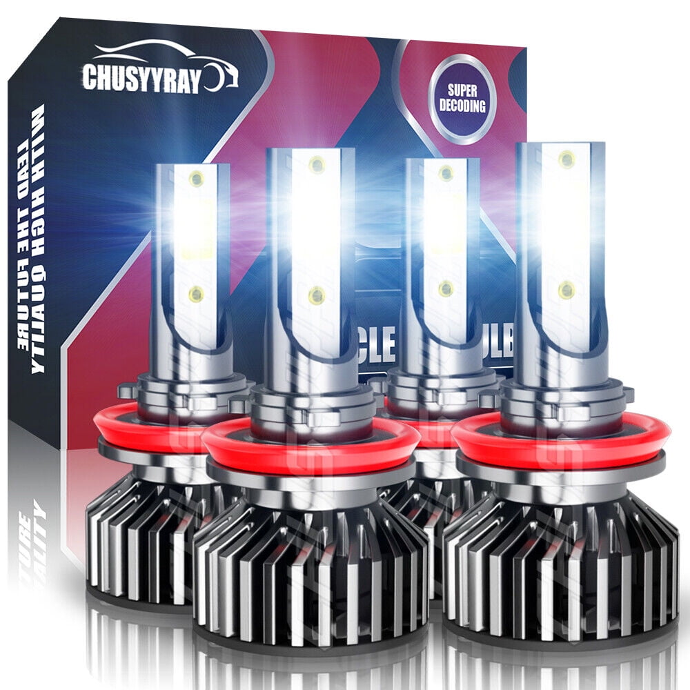 Compatible for Toyota Tacoma 2016 2017 2018 2019 2020 H11 LED Faros Haz Alta Baja Bulbs