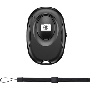 Compatible for Wireless Camera Shutter Remote Control for iPhone & Android - Bluetooth Selfie Clicker with Wrist Strap, 50ft Range