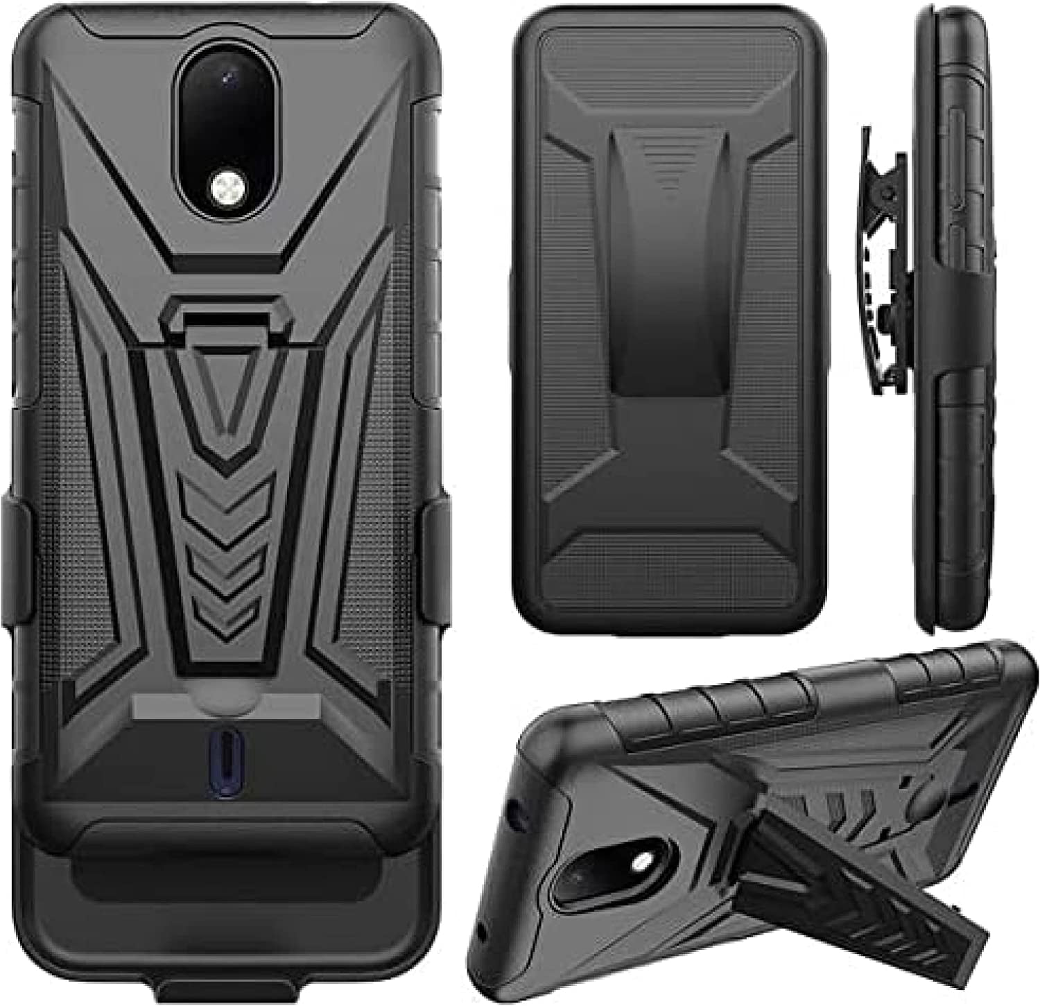 Compatible for at&t Calypso 2 U319AA Holster Cover Phone Case Black