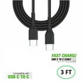 thumbnail image 1 of Compatible for at&t Motivate 2 EA211002 2021 2X 3FT Braided Fast USB Cable Type C TO C, 1 of 7