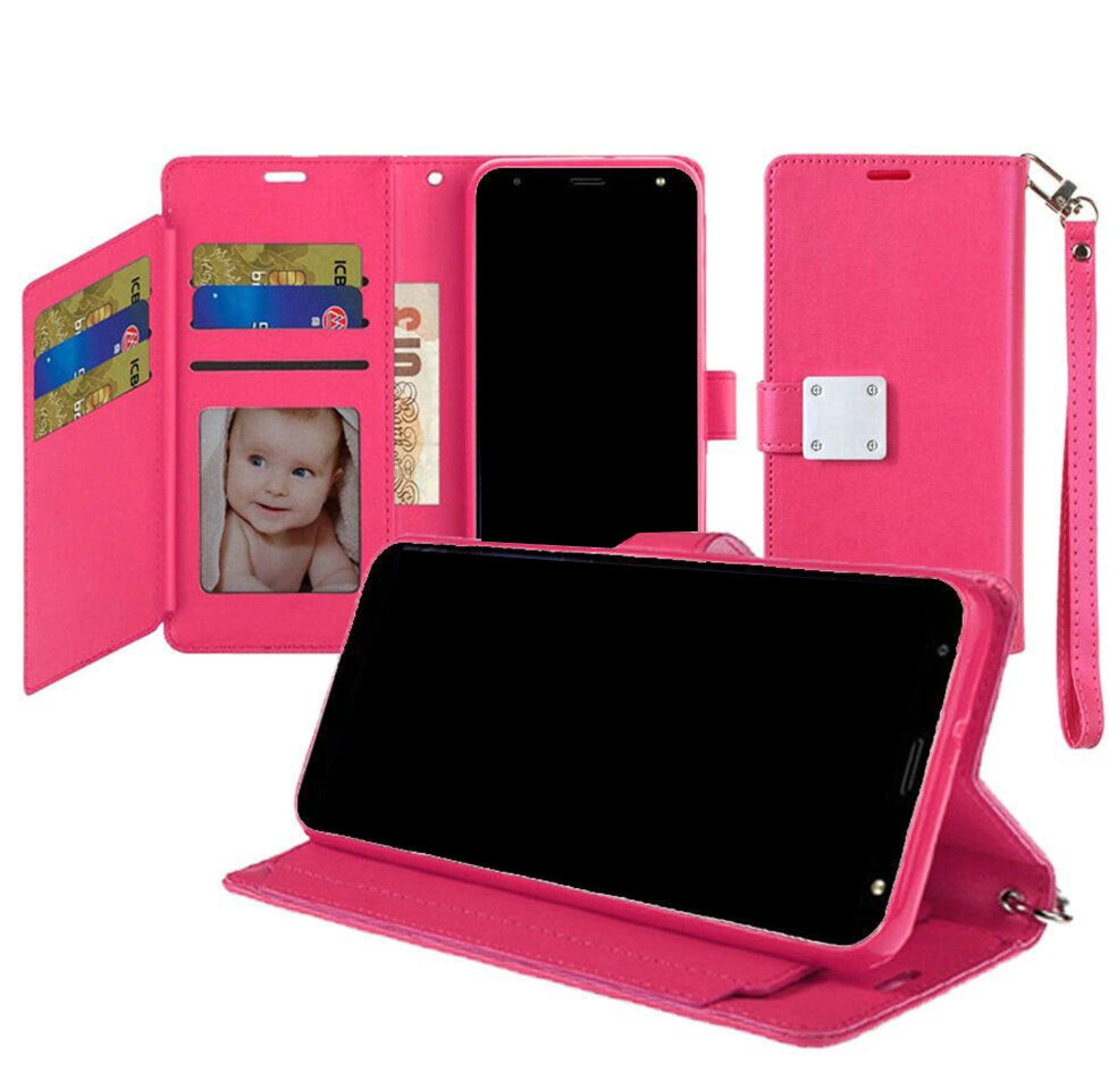 For ATT Motivate Max U668AA Wallet Cover Phone Case - Pink - Walmart.com