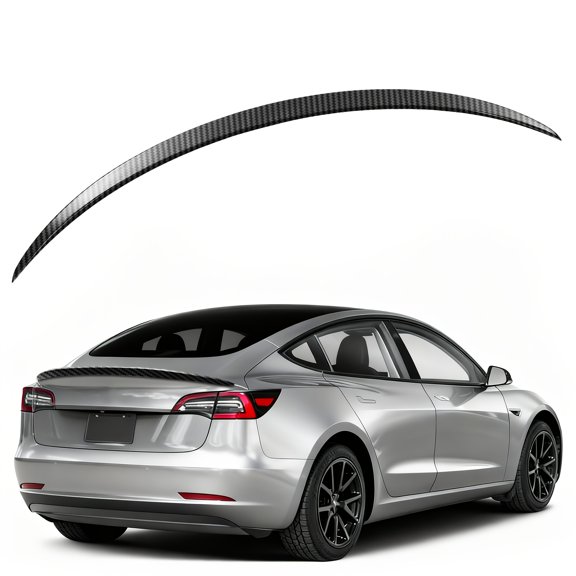 Compatible for/for Model 3 (2017-2023) GT Wing Car Spoiler - High-Strength ABS Aerodynamic Rear Spoiler with Polished | Racing Wing for Enhanced Downforce, Fits for Model 3