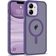 thumbnail image 1 of Compatible for iPhone 11 Phone Case Translucent  iPhone 11 Case 6.1" [Great Grip Feeling][Compatible for Mag-Safe], Purple, 1 of 7