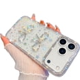 thumbnail image 1 of Compatible for iPhone 17 Pro Max Case,Anti-Drop,TPU Cute Bling Bowknot Slim Protection Mobile Phone Cover for Girls Gift, 1 of 9