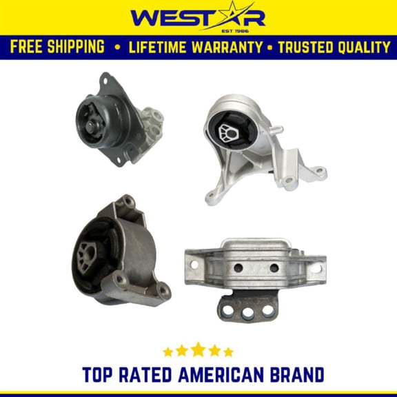 Compatible fors Chevrolet Equinox Compatible fors Pontiac Torrent 05 - 09 3.4L Motor & Trans Mount Set Replaces 3069 3082 3110 3292