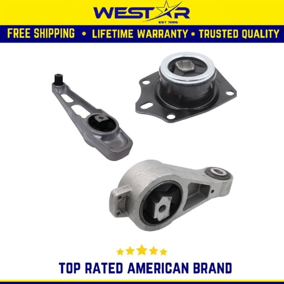 Compatible fors Dodge Neon 2000-2005 L4-2.0L Automatic Transmission Engine Motor Mount Kit Replaces 2947 2948 2949