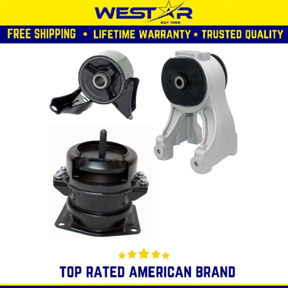 Compatible fors Honda Odyssey 1999 - 2004 V6-3.5L Hydraulic Engine Motor Mount Kit 3 Pieces Replaces 8974 9202 9441