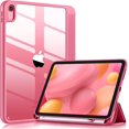 thumbnail image 1 of Compatible with iPad (A16) 11th Generation Case 11 Inch 2025, for iPad 10th Generation Case 10.9 Inch 2022 with Pencil Holder, Trifold Stand Protective Cover, Auto Wake/Sleep, Watermelon Pink, 1 of 9
