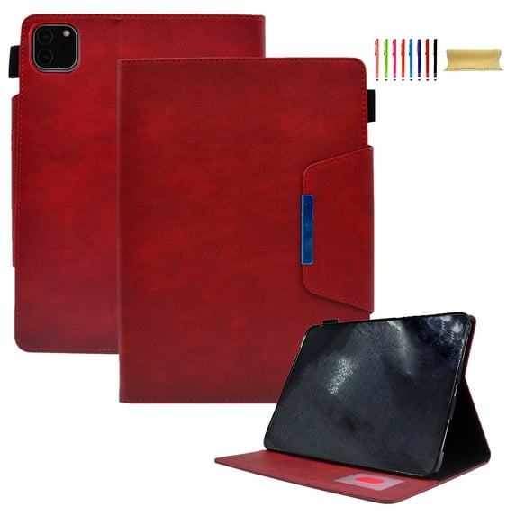 Compatible with iPad Case 10th Generation, Premium PU Leather Auto Sleep Wake Multi Angle Viewing Stand Shockproof Magnetic Closure Cover Case for Apple iPad 10th Gen 10.9" 2022, Red