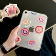 thumbnail image 1 of Compatible with iPad mini 6th Gen 8.3" 2021 Back Case, Marble Pattern Back / Pattern Clear Back TPU Lightweight Ultra Slim Drop Protective Anti-Scratch Case Cover for iPad mini 6th, Smiling Face, 1 of 5