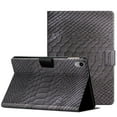 thumbnail image 1 of Compatible for iPad mini 6th Gen 8.3" 2021 Tablet Case, Crocodile Texture PU Leather Smart Flip Book Style Slim Fit Cover with Built-in Kickstand Auto Wake/Sleep Shockproof Protective Cover,Black, 1 of 7