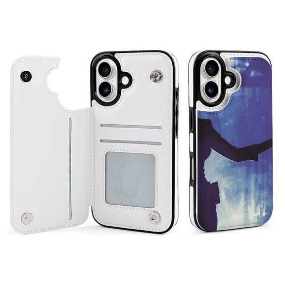 Compatible with iPhone 11 12 13 mini 14 15 16 Pro Max Plus Wallet Case with Card Holder, PU Leather Kickstand Card Slots Case ( Agent Game, iPhone 13 Pro Max)