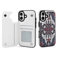 thumbnail image 1 of Compatible with iPhone 11 12 13 mini 14 15 16 Pro Max Plus Wallet Case with Card Holder, PU Leather Kickstand Card Slots Case ( Bandana Paisley, iPhone 16 Plus), 1 of 7
