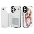 thumbnail image 1 of Compatible with iPhone 11 12 13 mini 14 15 16 Pro Max Plus Wallet Case with Card Holder, PU Leather Kickstand Card Slots Case ( Cute Dog In Teacup, iPhone 12 Pro Max), 1 of 7
