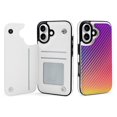 thumbnail image 1 of Compatible with iPhone 11 12 13 mini 14 15 16 Pro Max Plus Wallet Case with Card Holder, PU Leather Kickstand Card Slots Case ( Gradient Fade, iPhone 16 Pro), 1 of 7