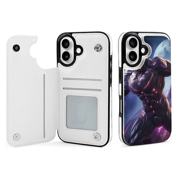 Compatible with iPhone 11 12 13 mini 14 15 16 Pro Max Plus Wallet Case with Card Holder, PU Leather Kickstand Card Slots Case ( Hero, iPhone 14 Pro Max)