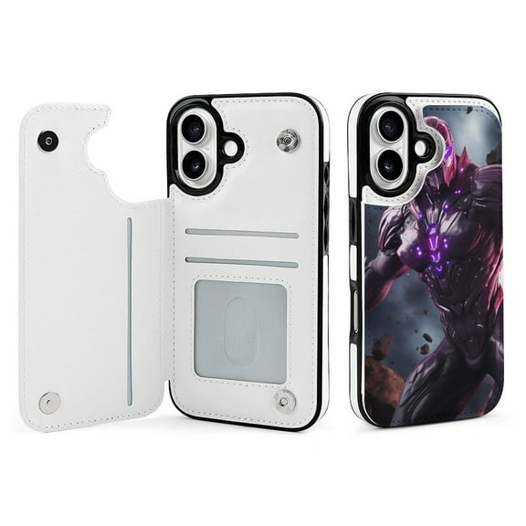 Compatible with iPhone 11 12 13 mini 14 15 16 Pro Max Plus Wallet Case with Card Holder, PU Leather Kickstand Card Slots Case ( Hero, iPhone 13 Pro Max)