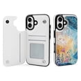 thumbnail image 1 of Compatible with iPhone 11 12 13 mini 14 15 16 Pro Max Plus Wallet Case with Card Holder, PU Leather Kickstand Card Slots Case ( Spring Girl, iPhone 11 Pro Max), 1 of 7