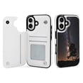thumbnail image 1 of Compatible with iPhone 11 12 13 mini 14 15 16 Pro Max Plus Wallet Case with Card Holder, PU Leather Kickstand Card Slots Case ( Star Galaxy, iPhone 14 Pro Max), 1 of 7