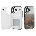 thumbnail image 1 of Compatible with iPhone 11 12 13 mini 14 15 16 Pro Max Plus Wallet Case with Card Holder, PU Leather Kickstand Card Slots Case ( West World, iPhone 16 Plus), 1 of 7