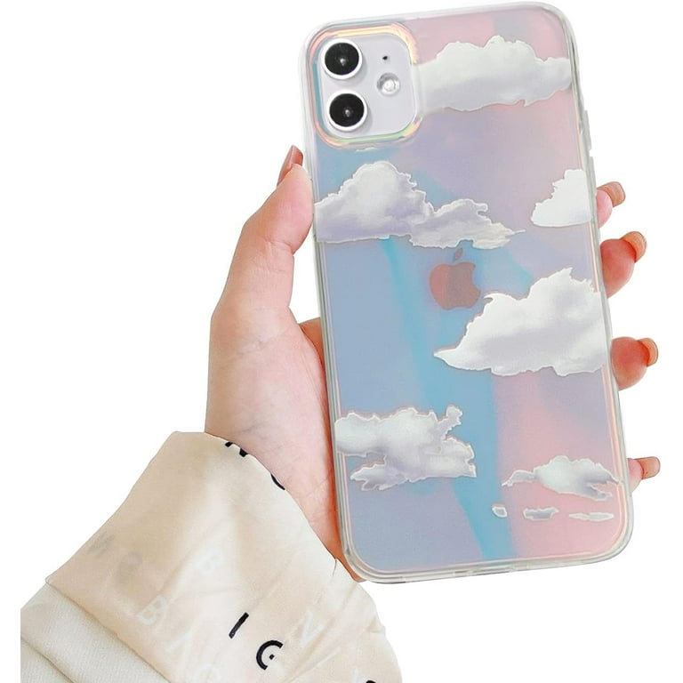 Compatible for iPhone 11 Case 6.1 Inch Laser Cloud Pattern