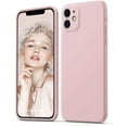 thumbnail image 1 of Compatible with iPhone 11 Case 6.1 inch | Ultra Slim Liquid Silicone Case | Upgraded Camera and Screen Protection | Full Covered Shockproof Cover (Sand Pink), 1 of 15