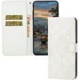 thumbnail image 1 of Compatible with iPhone 11 Case with Card Holder Leather Flip Folio Case Retro Embossing with Kickstand Magnetic Protective Cover Wallet Case for iPhone 11 6.1 inch White XCM, 1 of 14