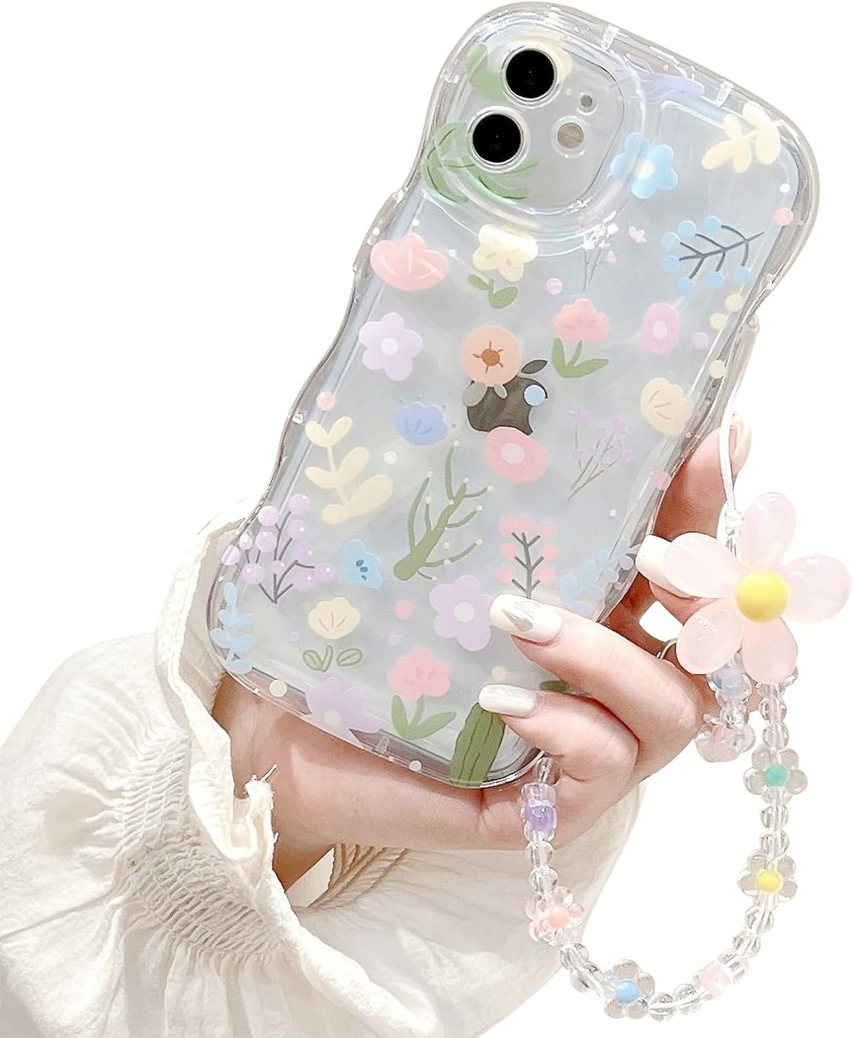 Custodia XINYEXIN Per Realme C11 (2021) Con Motivo Floreale E Tacco A Spillo - Cover In TPU Trasparente Antiurto Con Angoli Rinforzati E Protezione Fotocamera - Per Ragazze E Donne - 4