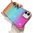 thumbnail image 1 of Compatible with iPhone 11 Case for Women Girls,Luxury Shiny Fashion Gradient Glitter Bling Cute Clear Acrylic Plate Shockproof Case for iPhone 11(Gradient Rainbow), 1 of 13